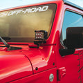 RIGID Industries 2018 Jeep Wrangler JL A-Pillar Mount f/2 D-Series, D-SS, SR-M or Ignite Lights [41659] - Rough Seas Marine
