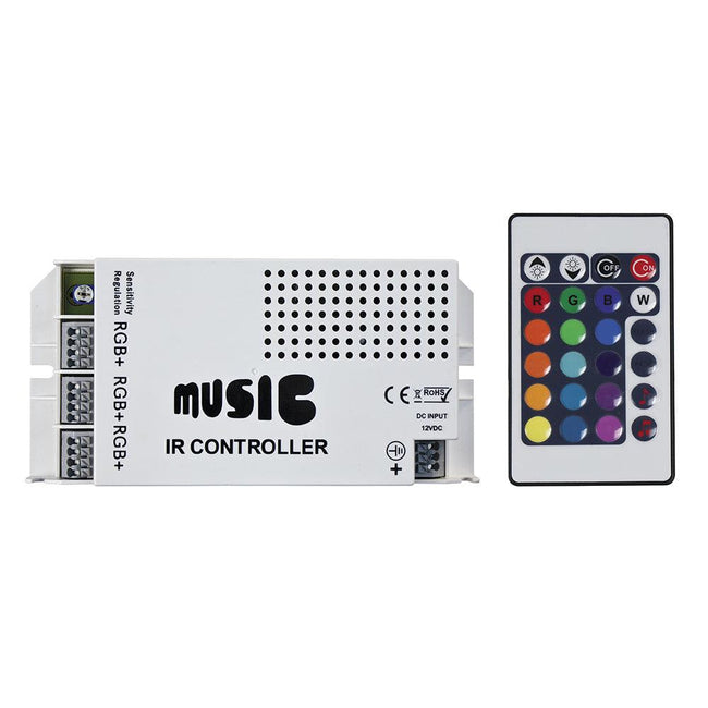 HEISE Sound Activated RGB Controller w/IR Remote [HE-RGBSAC-1] - Rough Seas Marine