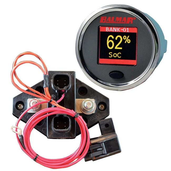 Balmar SG200 Battery Monitor Kit w/Display Shunt  10M Cable - 12-48 VDC [SG200] - Rough Seas Marine