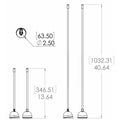 Lumitec Contour Anchor Light - 39" - Black Shaft White Base [101584] - Rough Seas Marine