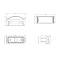 Lumitec Contour Series Inset Navigation Light - Port Red [101574] - Rough Seas Marine