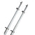TACO 18 Deluxe Outrigger Poles w/Rollers - Silver/Silver [OT-0318HD-VEL] - Rough Seas Marine