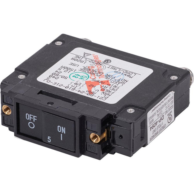 Blue Sea 7454 UL-489 Circuit Breaker - 5A Flat Rocker [7454] - Rough Seas Marine