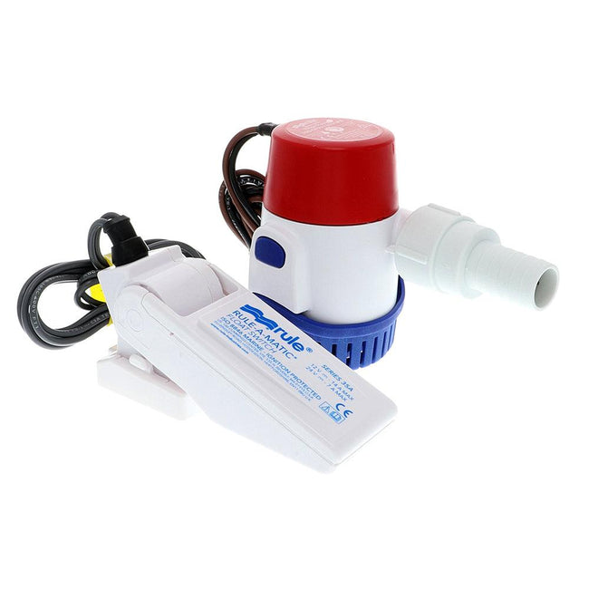 Rule 360 GPH Standard Bilge Pump Kit w/Float Switch - 12V [24DA-35A] - Rough Seas Marine