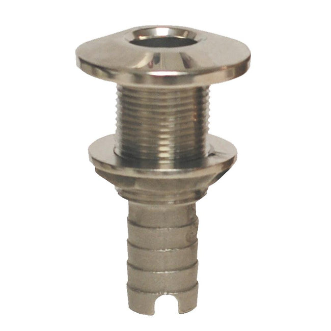 GROCO Stainless Steel Hose Barb Thru-Hull Fitting - 1/2" [HTH-500-S] - Rough Seas Marine