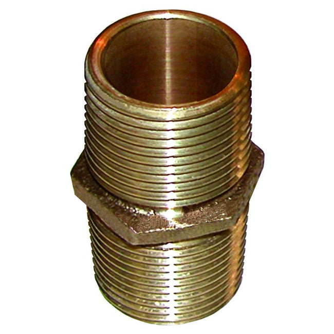 GROCO Bronze Pipe Nipple - 2" NPT [PN-2000] - Rough Seas Marine