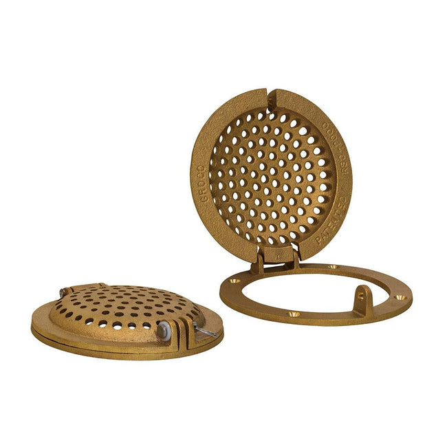 GROCO Bronze Round Hull Strainer w/Access Door f/Up To 2" Thru-Hull [RSC-2000] - Rough Seas Marine