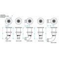 GROCO 1-1/4" Hose Barb Stainless 45 Degree Deck Drain [SCUS-1245] - Rough Seas Marine