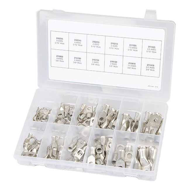 Ancor 100-Piece Tinned Copper Lug Kit [255101] - Rough Seas Marine