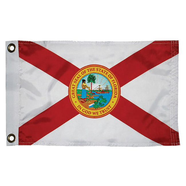 Taylor Made Florida Nylon Flag 12" x 18" [93096] - Rough Seas Marine