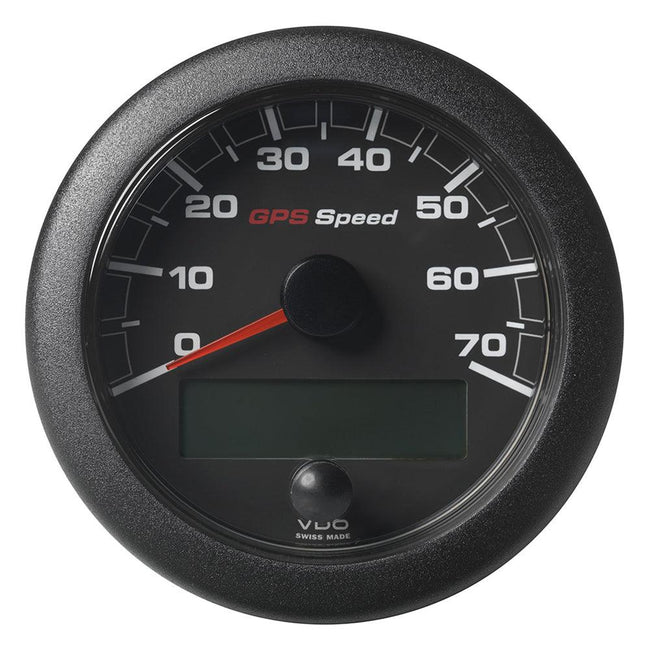 Veratron 3-3/8" (85mm) OceanLink GPS Speedometer - Black Dial  Bezel (0-70 K/MPH/KMH) [A2C1351990001] - Rough Seas Marine