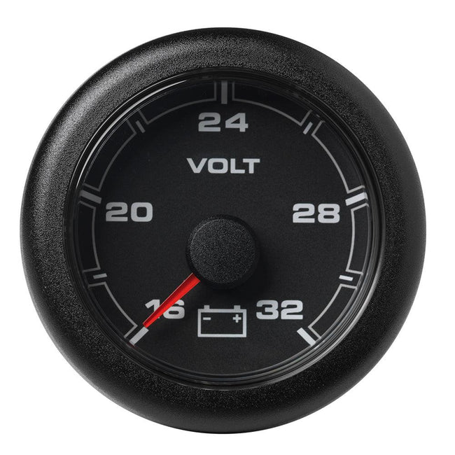 Veratron 52MM (2-1/16") OceanLink Battery Voltage Gauge - 16 to 32V - Black Dial  Bezel [A2C1066120001] - Rough Seas Marine