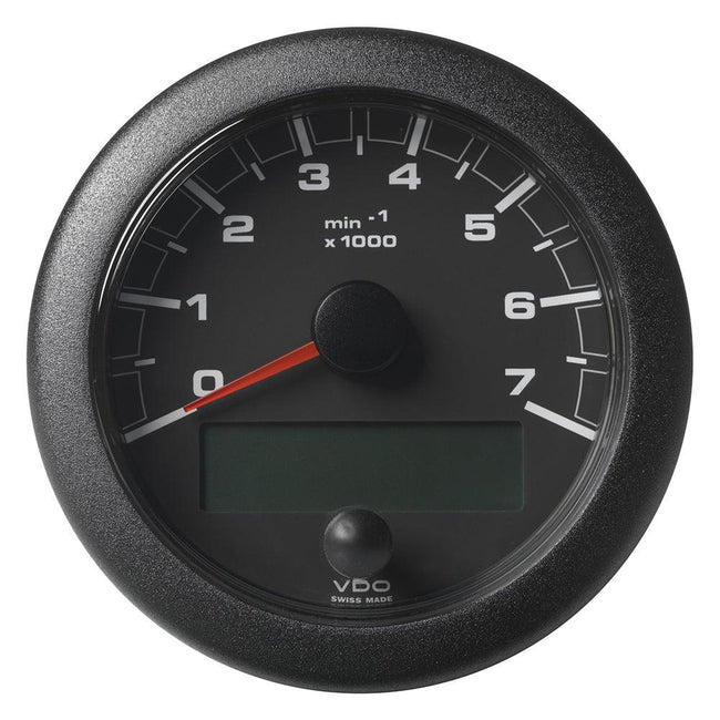 Veratron 3-3/8" (85MM) OceanLink NMEA 2000 Tachometer - 7000 RPM - Black Dial  Bezel [A2C1065810001] - Rough Seas Marine