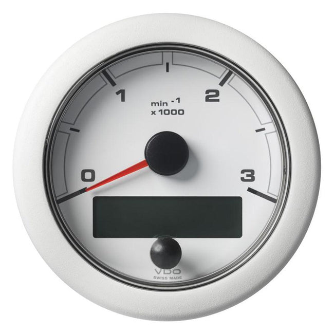 Veratron 3-3/8" (85MM) OceanLink NMEA 2000 Tachometer - 3000 RPM - White Dial  Bezel [A2C1065670001] - Rough Seas Marine