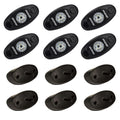 RIGID Industries A-Series Rock Light Kit - 6 Amber Lights - Black [400293] - Rough Seas Marine