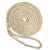 New England Ropes 3/8" Double Braid Dock Line - White/Gold w/Tracer - 15 [C5059-12-00015] - Rough Seas Marine