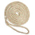 New England Ropes 3/4" Double Braid Dock Line - White/Gold w/Tracer - 50 [C5059-24-00050] - Rough Seas Marine
