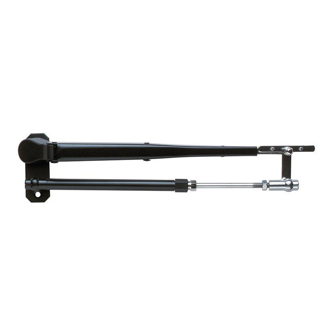 Marinco Wiper Arm Deluxe Black Stainless Steel Pantographic - 17"-22" Adjustable [33037A] - Rough Seas Marine