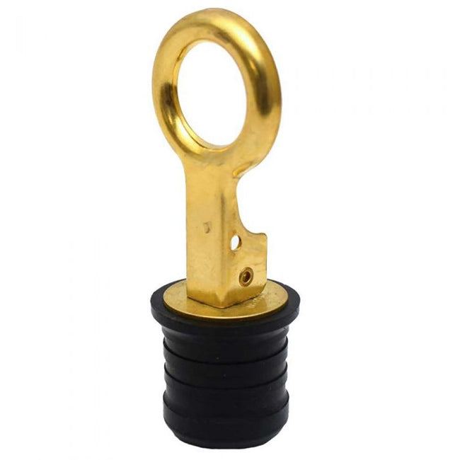 Sea-Dog Brass Snap Handle Drain Plug - 1-1/4" [520072-1] - Rough Seas Marine