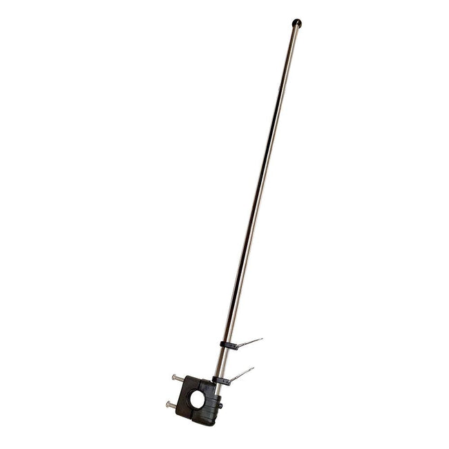 Sea-Dog Stainless Steel Rail Mount Flagpole - 30" [327124-1] - Rough Seas Marine