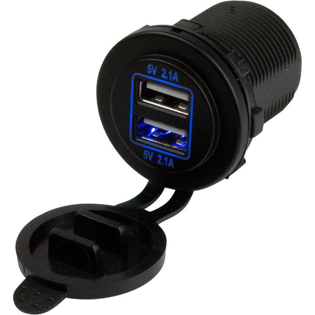 Sea-Dog Dual USB Power Socket [426515-1] - Rough Seas Marine