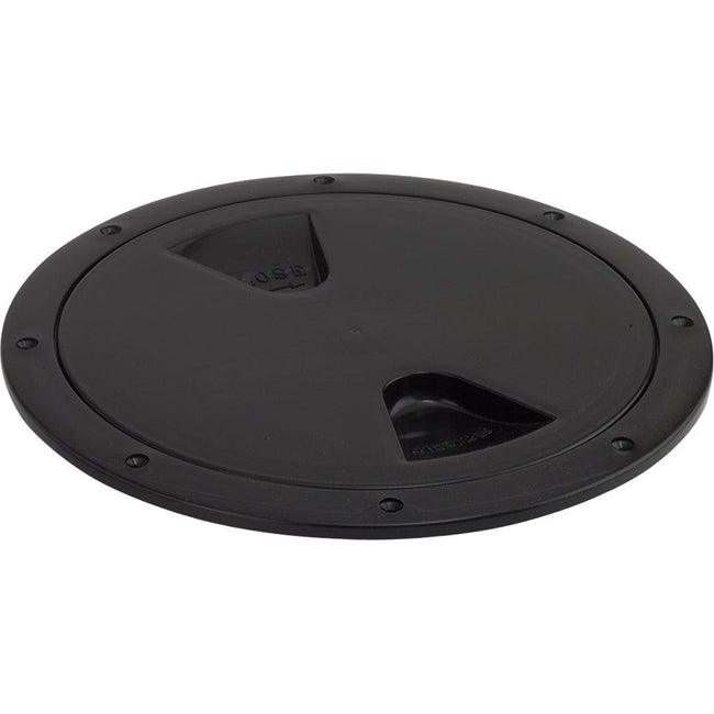 Sea-Dog Screw-Out Deck Plate - Black - 4" [335745-1] - Rough Seas Marine