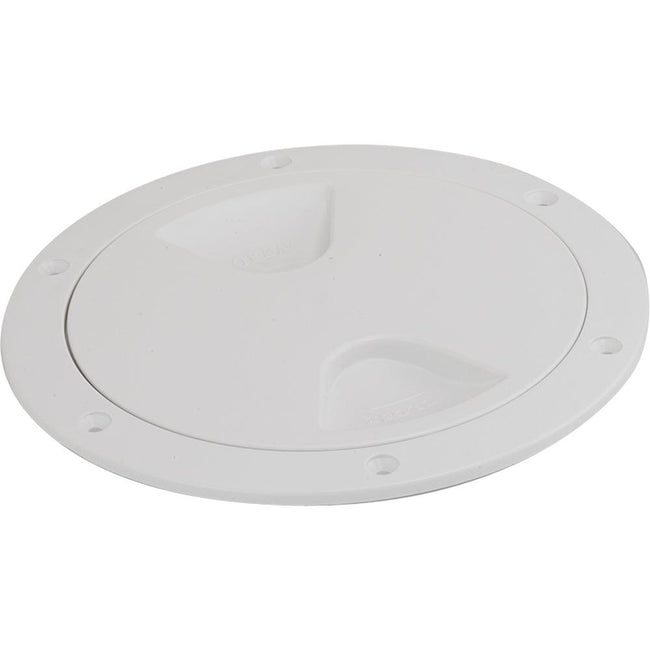 Sea-Dog Screw-Out Deck Plate - White - 6" [335760-1] - Rough Seas Marine