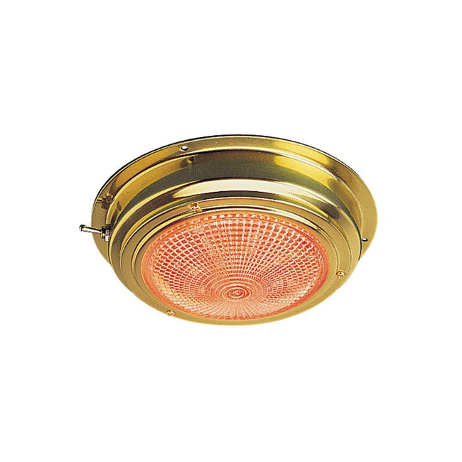 Sea-Dog Brass LED Day/Night Dome Light - 5" Lens [400358-1] - Rough Seas Marine