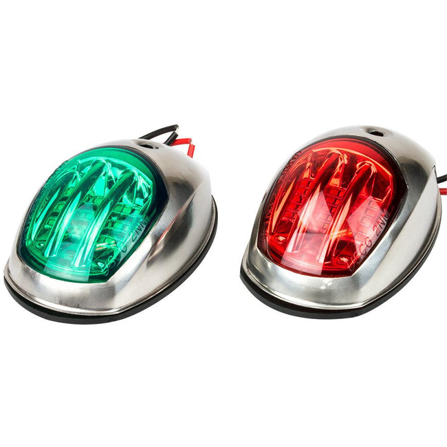Sea-Dog Stainless Steel LED Navigation Lights - Port  Starboard [400070-1] - Rough Seas Marine