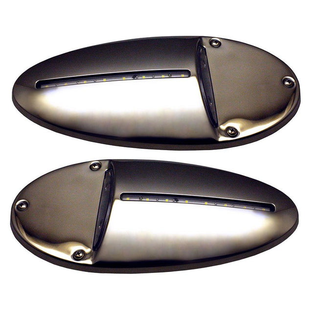 Innovative Lighting LED Docking Light- Mirrored Stainless Steel - Pair [585-0220-7] - Rough Seas Marine