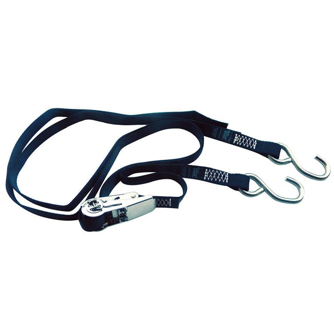 Rod Saver Stainless Steel Ratchet Gunwale Tie-Down - 1" x 16 [SSRGW16] - Rough Seas Marine