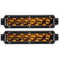 RIGID Industries 6" SR-Series SAE Compliant Fog Light - Black w/Yellow Light [906704] - Rough Seas Marine