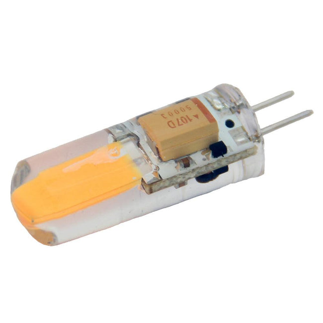 Lunasea Warm White G4 Bulb 2W 10-30VDC Bottom Pin Silicon Encapsulated [LLB-21KW-71-00] - Rough Seas Marine
