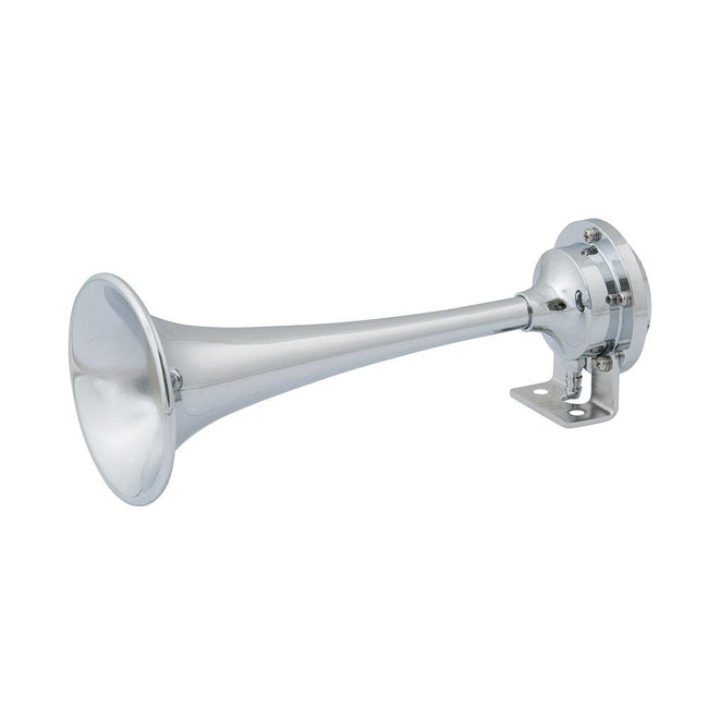 Marinco 12V Chrome Plated Single Trumpet Mini Air Horn [10107] - Rough Seas Marine