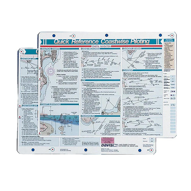 Davis Quick Reference Coastwise Piloting Card [126] - Rough Seas Marine