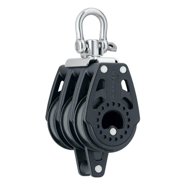 Harken 40mm Carbo Air Triple Swivel Block w/Becket [2641] - Rough Seas Marine