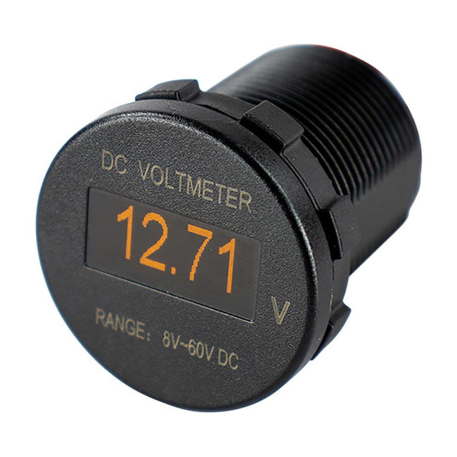Sea-Dog OLED Voltmeter - Round [421600-1] - Rough Seas Marine