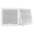 FUSION FM-F77SW FM Series 7.7" Flush Mount Square Marine Speakers - White Grill - 200W [010-02300-10] - Rough Seas Marine