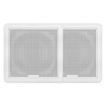 FUSION FM-F77SW FM Series 7.7" Flush Mount Square Marine Speakers - White Grill - 200W [010-02300-10] - Rough Seas Marine