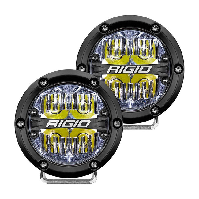 RIGID Industries 360-Series 4" LED Off-Road Fog Light Drive Beam w/White Backlight - Black Housing [36117] - Rough Seas Marine
