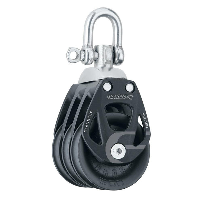 Harken 60mm Triple Aluminum Element Block w/Swivel [6272] - Rough Seas Marine
