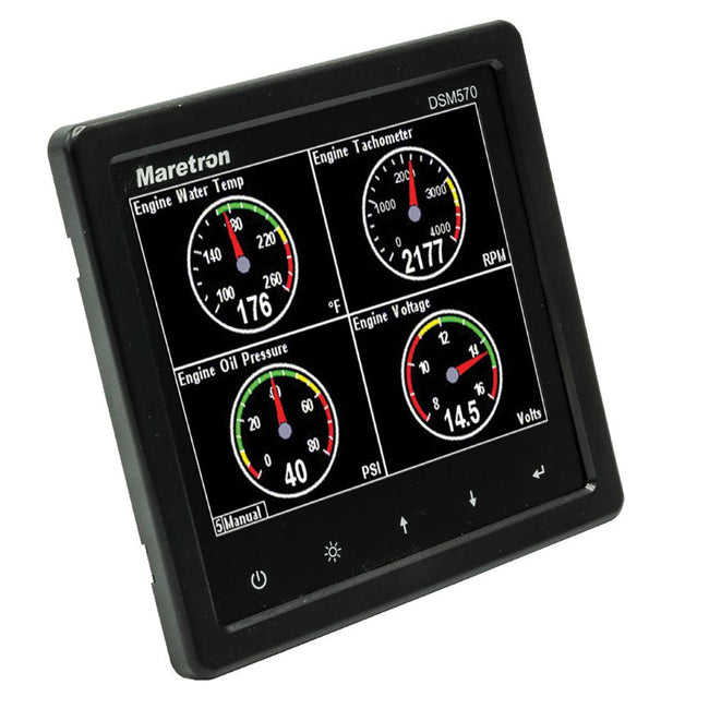 Maretron DSM570 5.7" High Resolution Color Display w/Black Enclosure [DSM570-01] - Rough Seas Marine