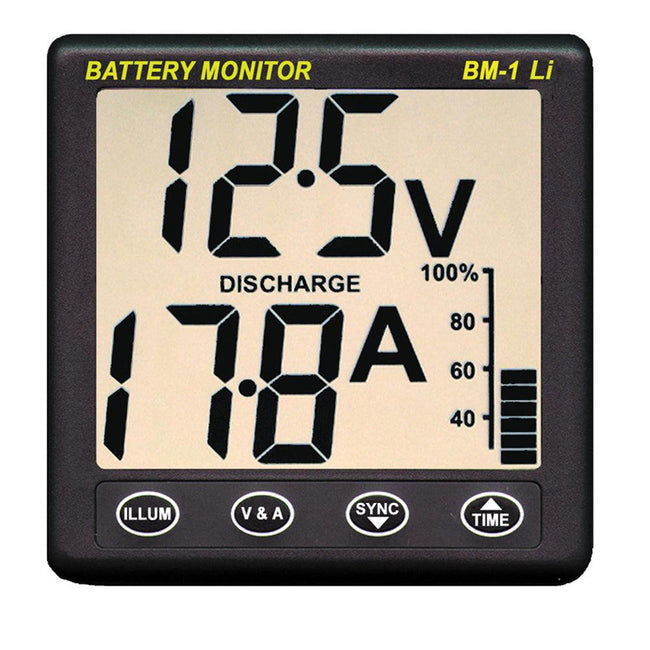 Clipper BM-1 LI Battery Monitor f/12V Lithium [BM-1 LI] - Rough Seas Marine