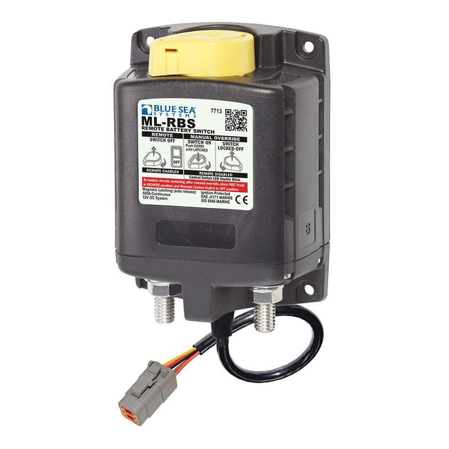Blue Sea 7713100 ML-RBS Remote Battery Switch w/Manual Control Auto Release  Deutsch Connector - 12V [7713100] - Rough Seas Marine