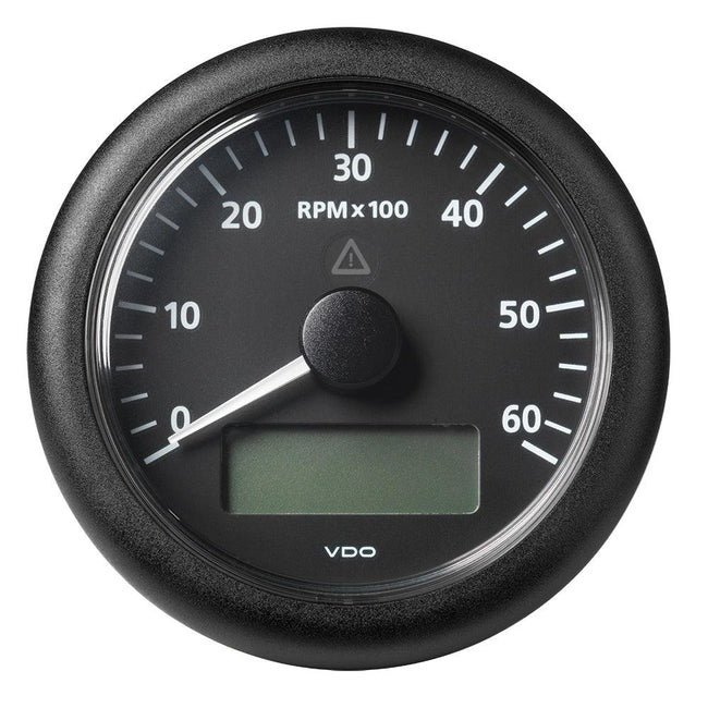 Veratron 3-3/8" (85MM) ViewLine Tachometer w/Multi-Function Display - 0 to 6000 RPM - Black Dial  Bezel [A2C59512393] - Rough Seas Marine