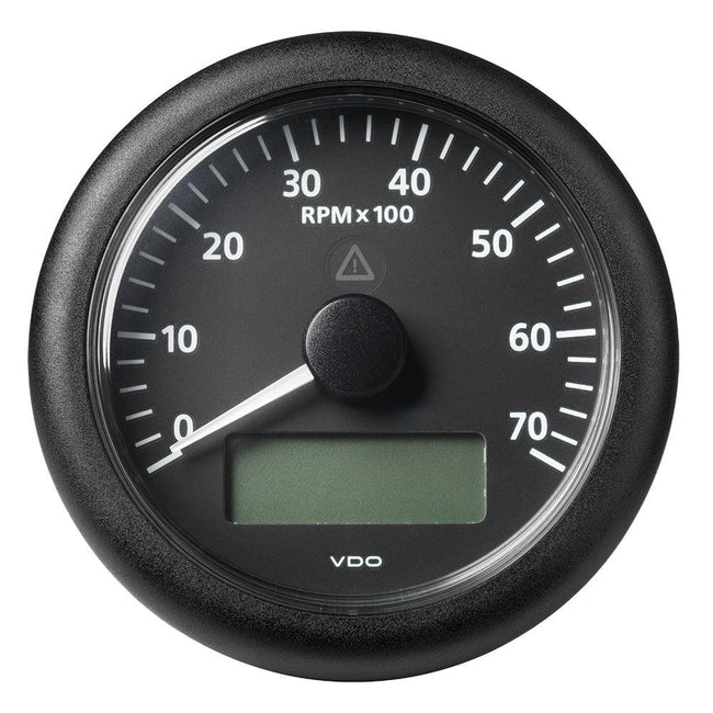 Veratron 3-3/8" (85MM) ViewLine Tachometer w/Multi-Function Display - 0 to 7000 RPM - Black Dial  Bezel [A2C59512394] - Rough Seas Marine