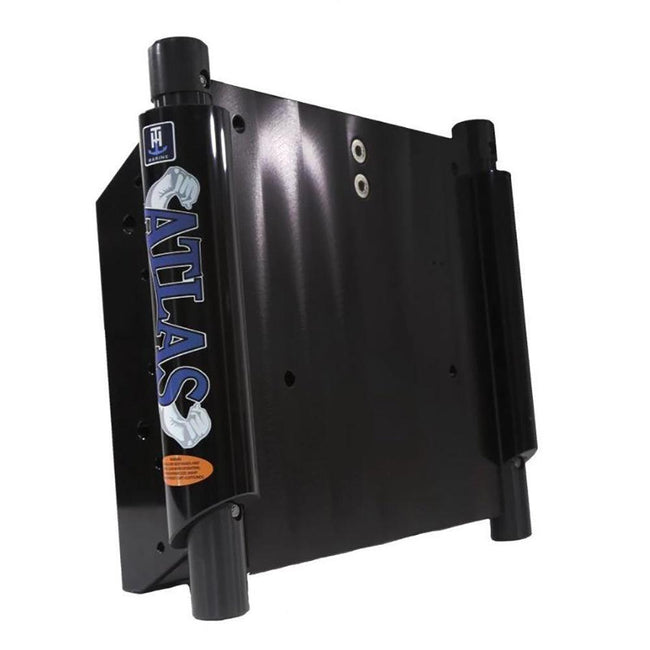 T-H Marine ATLAS 10" Hydraulic Jack Plate Standard - Black Anodized [AHJ-10V-B-DP] - Rough Seas Marine