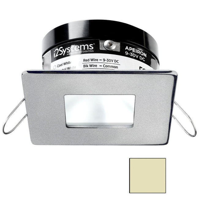 i2Systems Apeiron PRO A503 - 3W Spring Mount Light - Square/Square - Warm White - Brushed Nickel Finish [A503-44CBBR] - Rough Seas Marine