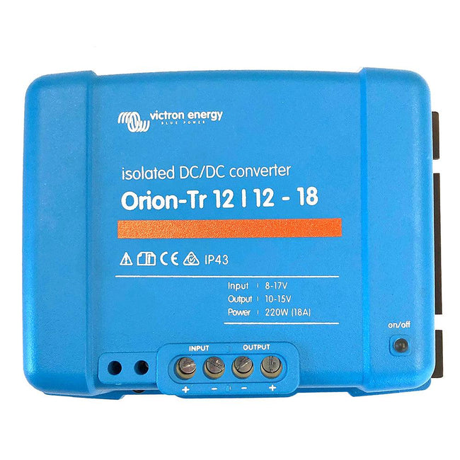 Victron Orion-TR DC-DC Converter - 12 VDC to 12 VDC - 18AMP Isolated [ORI121222110] - Rough Seas Marine