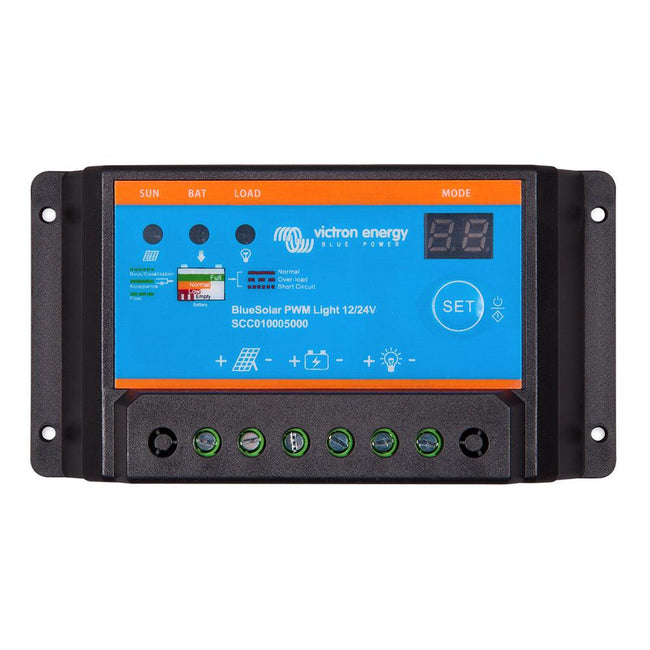 Victron BlueSolar PWM-Light Charge Controller - 12/24V - 30AMP [SCC010030020] - Rough Seas Marine